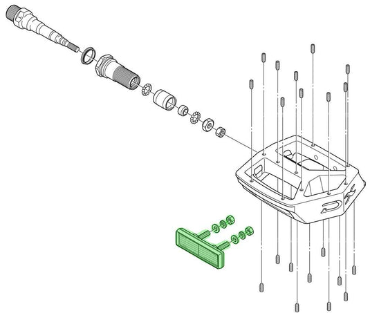 Shimano pd-m324 m323 mx30 reflector set