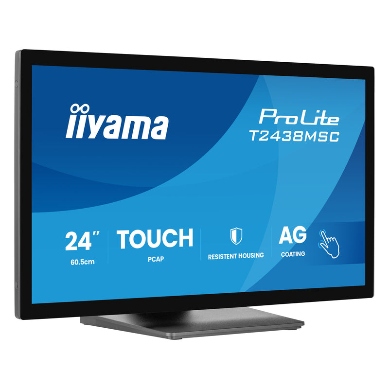 Load image into Gallery viewer, Iiyama prolite t2438msc-b2 23.8 touchscreen monitor (zwart, 120 hz, hdmi, displayport, audio, usb, touch)
