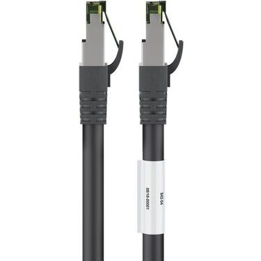 Goobay cat.8.1 netwerkkabel (zwart, 0,5 meter, s ftp (pimf), rj-45)
