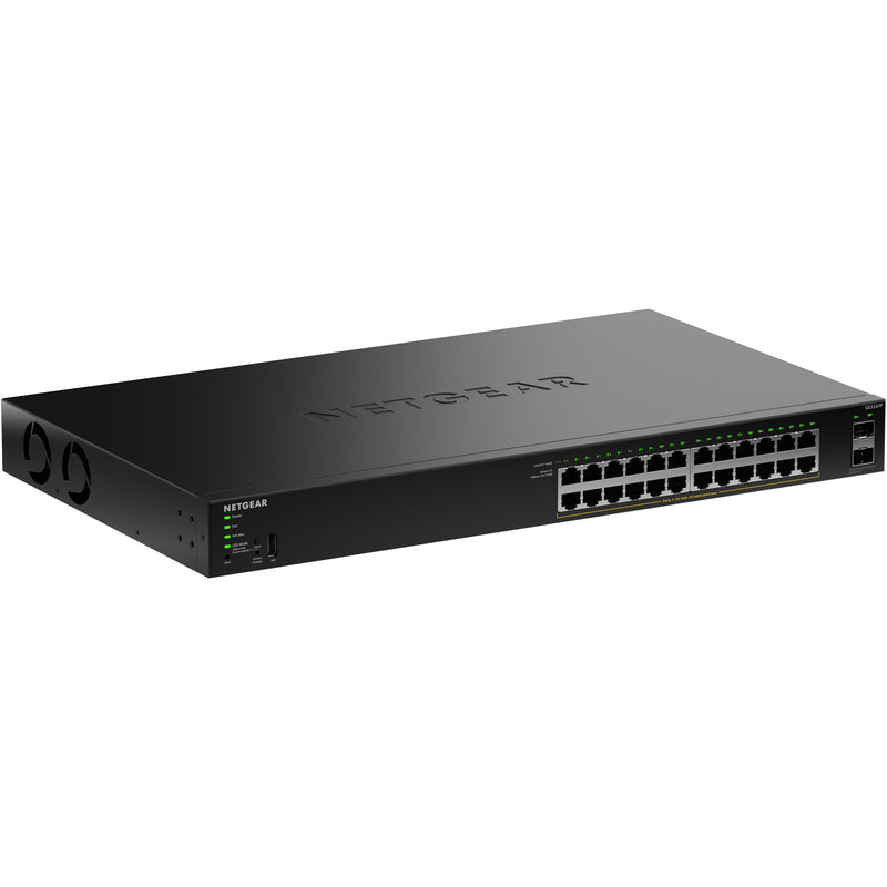 Afbeelding laden in galerijviewer, Netgear gs324tpv2 switch (zwart, 190w poe budget)

