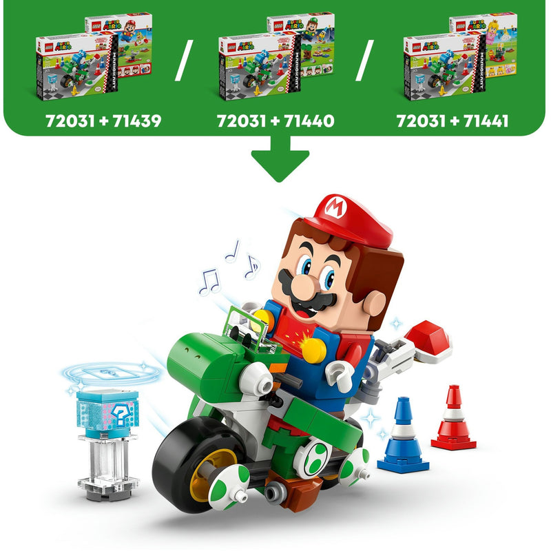 ギャラリービューアに画像をロードする, Lego super mario - mario kart - yoshi-crosser constructiespeelgoed (72031)
