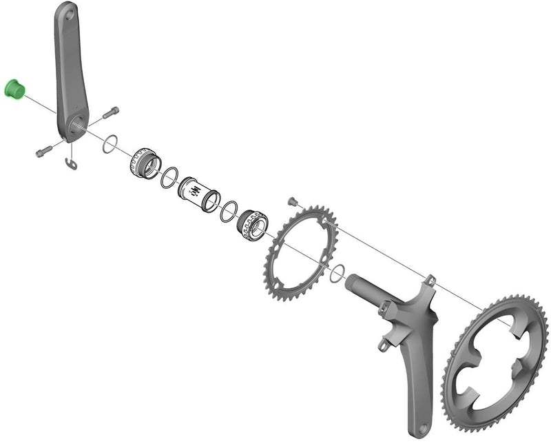 Load image into Gallery viewer, Shimano crankbout v hollowtec 2 y1p417000
