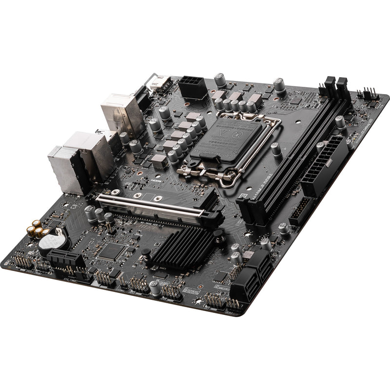 Load image into Gallery viewer, Msi pro h610m-e ddr4 socket 1700 moederbord (zwart, gb-lan, sound, µatx)
