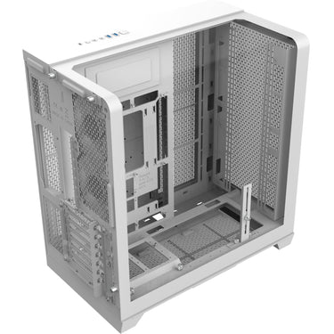 Thermaltake view 390 air snow midi tower behuizing (wit | 2x usb-a | 1x usb-c | tempered glass)