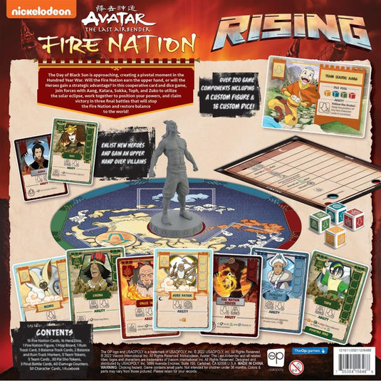 European player network rising - avatar the last airbender: fire nation bordspel (engels, 1 - 5 spelers, 60 minuten, vanaf 10 jaar)