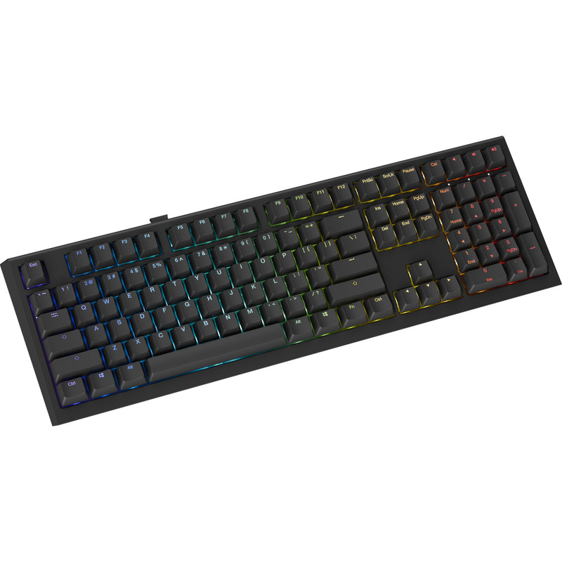 Load image into Gallery viewer, Ducky one x wireless rgb mechanisch toetsenbord (zwart, us lay-out (qwerty), inductive, 100%, hot-swappable, pbt, 2.4 ghz | bluetooth | usb-c)
