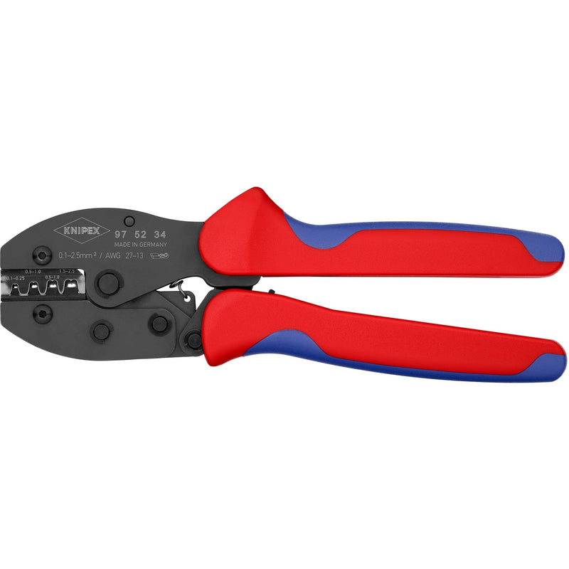 Load image into Gallery viewer, Knipex preciforce 97 52 34 sb krimptang (rood blauw, isolieren, crimpen 0,1 - 2,5mm²)

