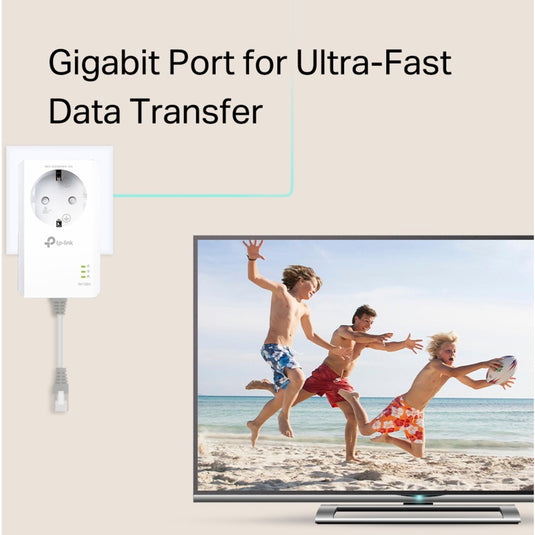 Tp-link tl-pa7017p kit av1000 gigabit powerline starterkit (wit)