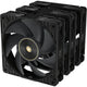 Asus proart pf120 fan - triple pack case fans (zwart, 3 stuks, 120 x 120 x 28 mm, 3 stuks)