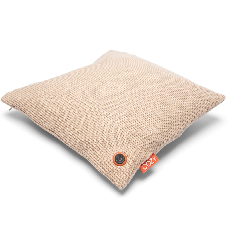 Load image into Gallery viewer, Cozy una knitted 45 x 45 cm draadloos warmtekussen (lichtbeige, powerbank 5000 mah)
