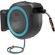 Gardena 35 m wand-slangenbox powerroll xl slanghaspel (grijs turquoise, 35 meter, accu en oplader niet inbegrepen, power for all alliance)