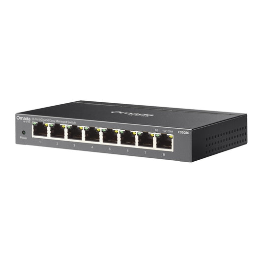 Tp-link omada es208g switch (zwart)