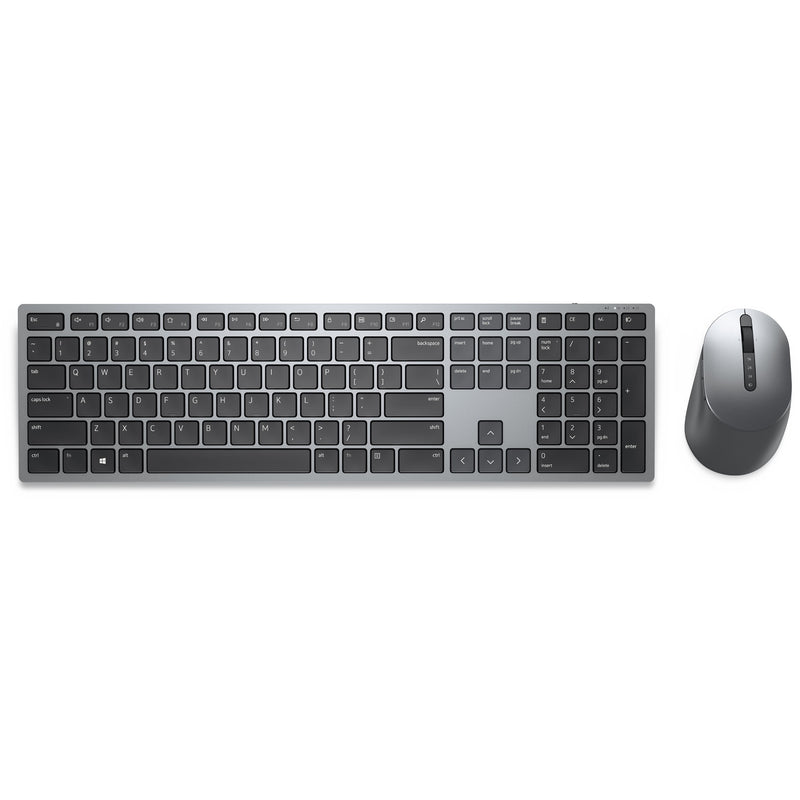 Afbeelding laden in galerijviewer, Dell premier multi-device draadloos toetsenbord en draadloze muis - km7321w desktopset (grijs, us lay-out (qwerty), 100%, bluetooth 5.0, dpi:1000 - 4000)
