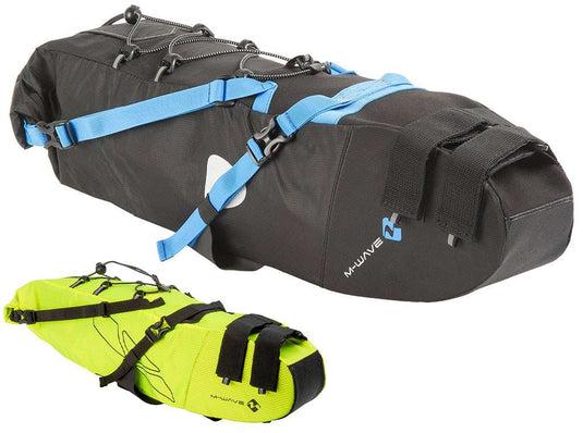 M-Wave Zadeltas Rough Ride L 11 liter nylon geel zwart
