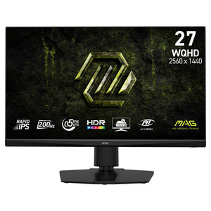 Msi mag 272qpf e20 27 gaming monitor (zwart, 1x displayport, 2x hdmi, 200 hz)