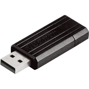Verbatim pinstripe usb drive 16 gb usb-stick (zwart, usb 2.0)