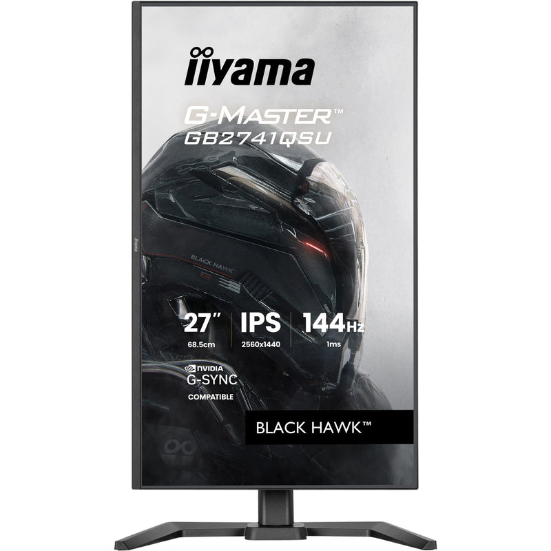 Load image into Gallery viewer, Iiyama g-master black hawk gb2741qsu-b1 27 gaming monitor (zwart, hdmi, displayport, 2x usb-a, usb-b, 144 hz)

