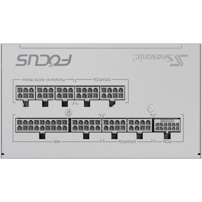 Load image into Gallery viewer, Seasonic focus-gx-750-v4 atx3.0 modulaire 750 watt voeding (wit, 1x 12vhpwr, 2x pcie)
