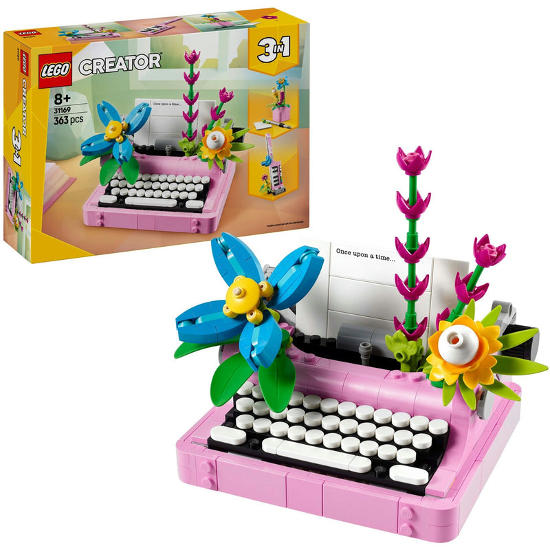 Load image into Gallery viewer, Lego creator 31169 typemachine met bloemen
