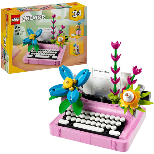 Lego creator 31169 typemachine met bloemen