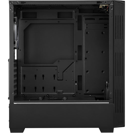 Sharkoon rgb lit 100 midi tower behuizing (zwart | 3x usb-a | rgb | window)