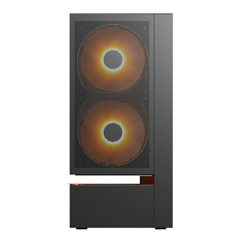 Load image into Gallery viewer, Cougar cfv235 mesh midi tower behuizing (zwart | 2x usb-a | 1x usb-c | rgb | tempered glass)
