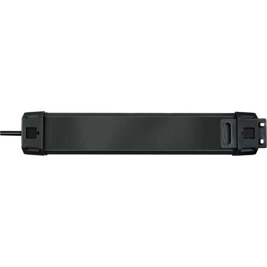 Brennenstuhl premium-line 60.000a stekkerdoos met overspanningsbeveiliging 4-voudig zwart 1,8m h05vv-f 3g1,5