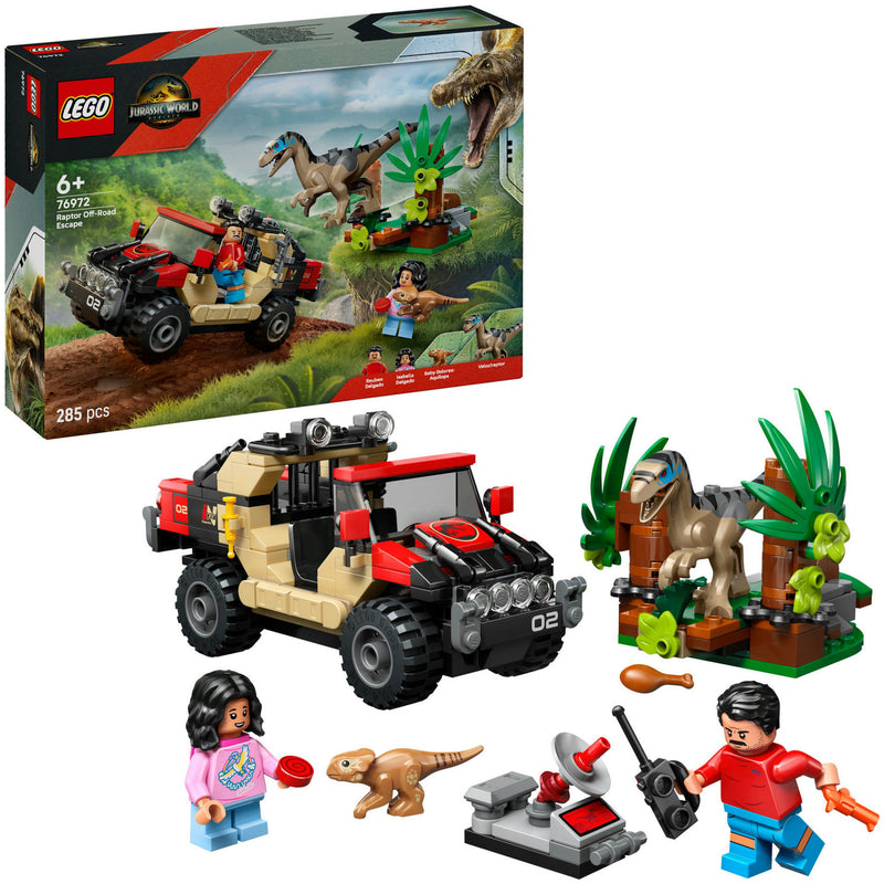 ギャラリービューアに画像をロードする, Lego jurassic world - offroad raptorontsnapping constructiespeelgoed (76972)
