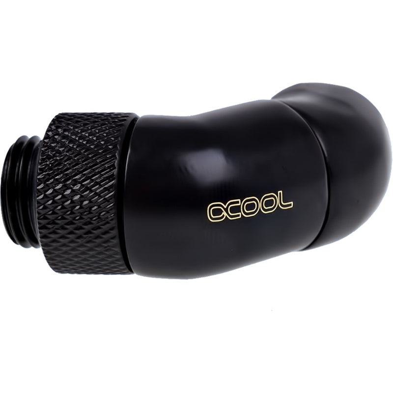 Load image into Gallery viewer, Alphacool eiszapfen angled adaptor double-45 graden aansluiting (zwart)
