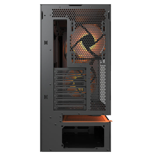Cougar cfv235 mesh midi tower behuizing (zwart | 2x usb-a | 1x usb-c | rgb | tempered glass)