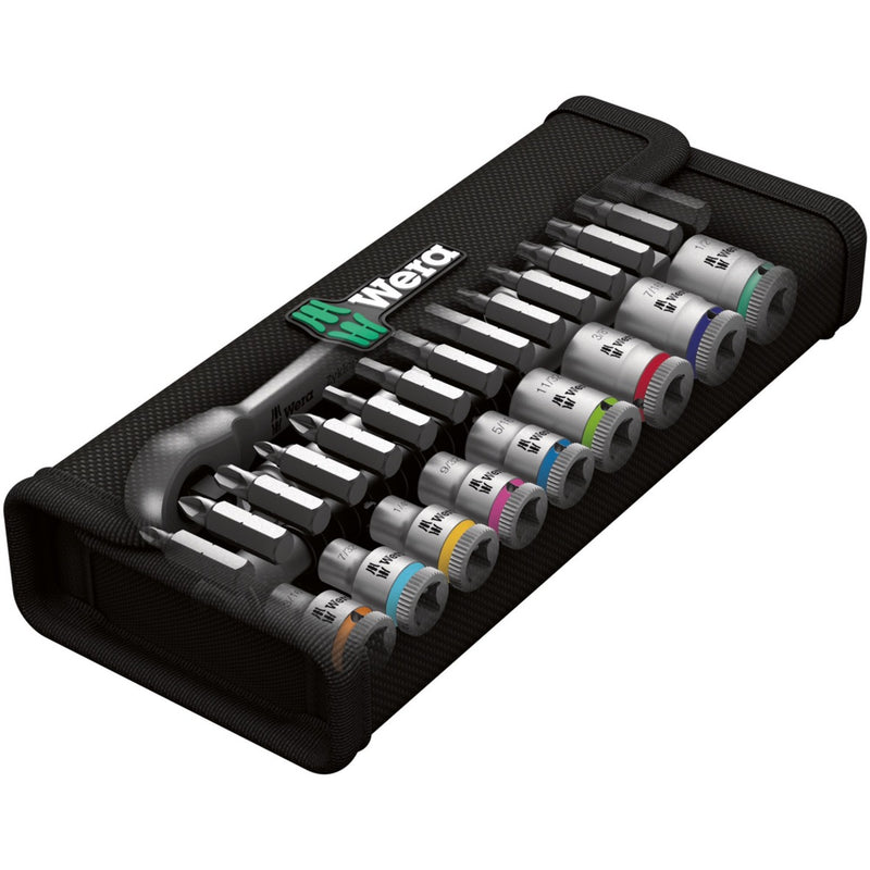 Load image into Gallery viewer, Wera 8100 sa 11 zyklop metal-ratelset, 28‑delig gereedschapsset (omschakelpal, 1 4 -aandrijving)
