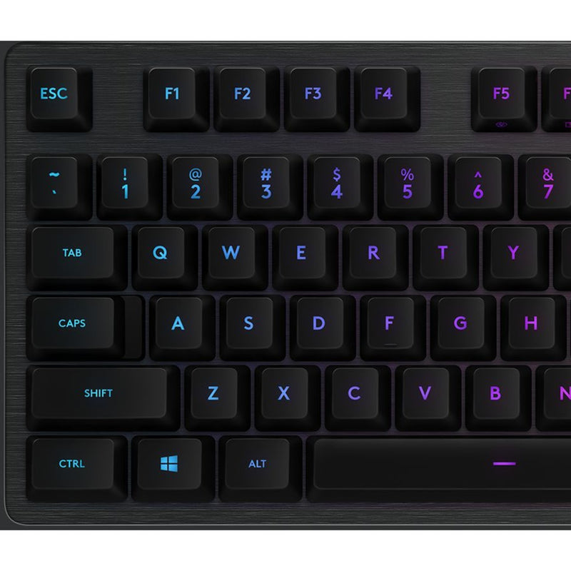 Load image into Gallery viewer, Logitech g512 carbon lightsync rgb mechanical gaming keyboard (zwart, us-international lay-out (qwerty), gx brown, 100%, rgb leds)
