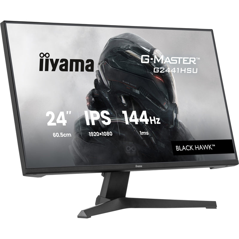 Load image into Gallery viewer, Iiyama g-master black hawk g2441hsu-b1 23.8 gaming monitor (zwart, hdmi, displayport, 2x usb-a, usb-b, 144 hz)
