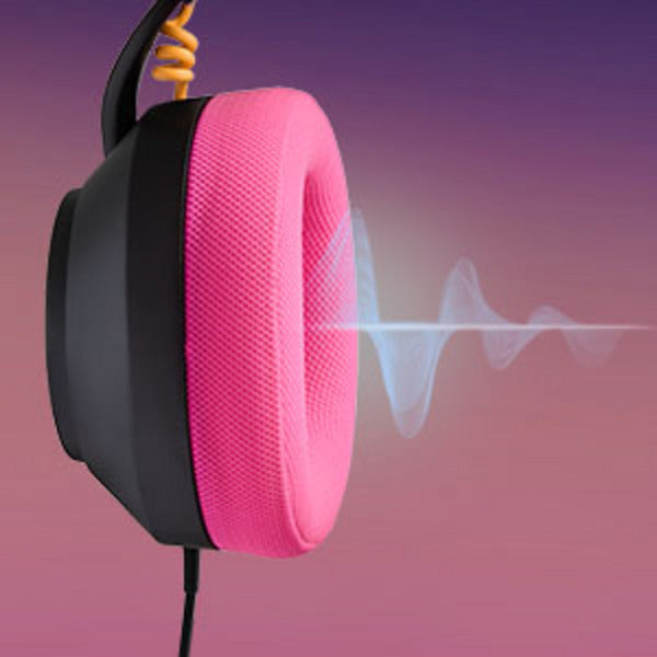 ギャラリービューアに画像をロードする, Powera lucidsound ls10 bedrade gamingheadset - middernachtelijke branding over-ear gaming headset (zwart roze, playstation 5, playstation 4, xbox series x|s, xbox one, pc, mobiel)
