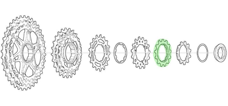 Load image into Gallery viewer, Shimano sprocket 12t for cs-m771-10 bl
