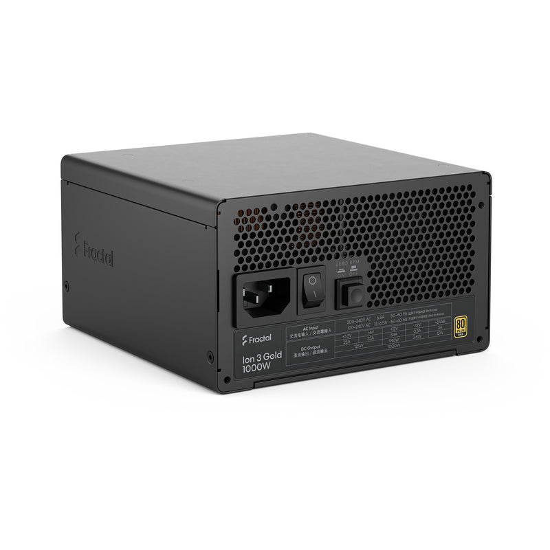Cargue la imagen en el visor de la galería, Fractal design ion gold 3 modulaire 1000 watt voeding (zwart, 1x 12v-2x6, 3x pcie)
