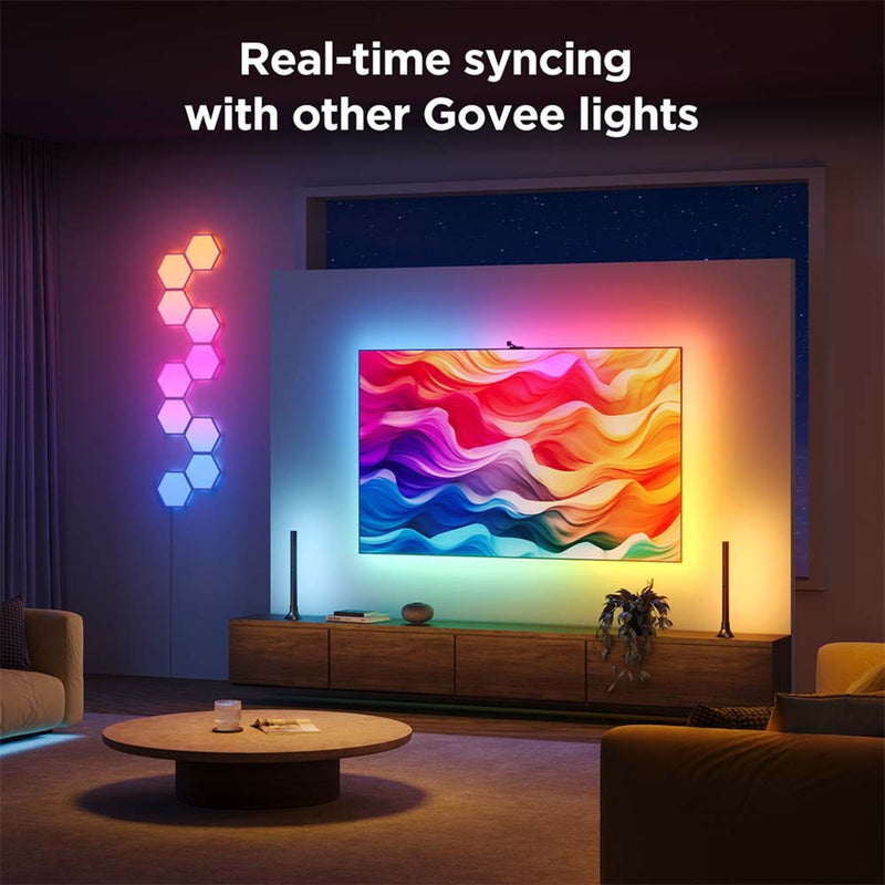 Laden Sie das Bild in Galerie -Viewer, Govee envisual smart tv backlight 3s ledstrip (2.4ghz wifi, bluetooth, voor 55 - 65 inch tv's)
