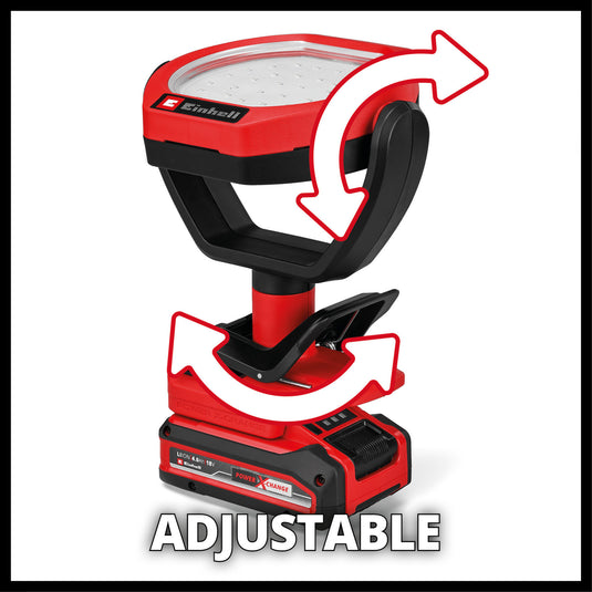 Einhell gc-ol 18 1500 li-solo accu buiten lamp verlichting (rood zwart, accu en oplader niet inbegrepen)