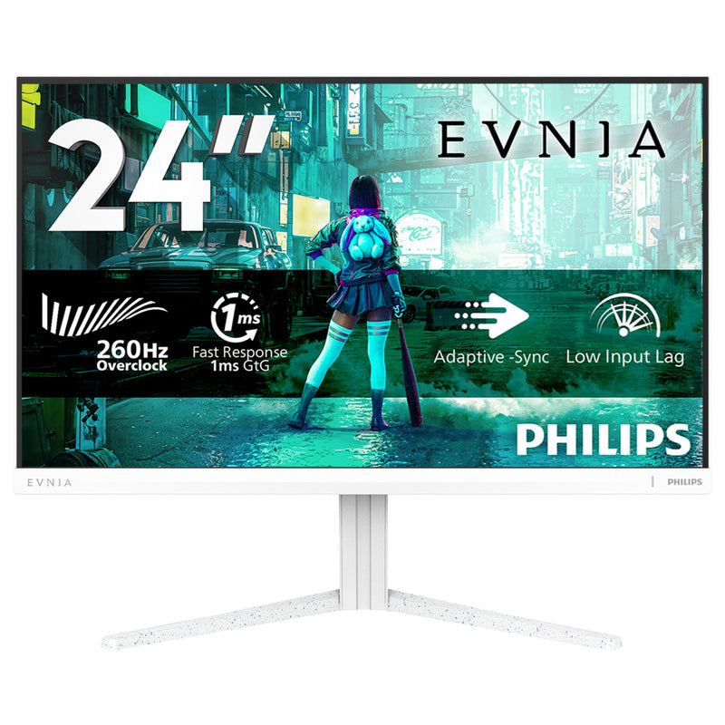 Afbeelding laden in galerijviewer, Philips evnia 24m2n3201pl 23.8 monitor (wit, 1x hdmi 2.1, 1x displayport 1.4, 260 hz (overclock))
