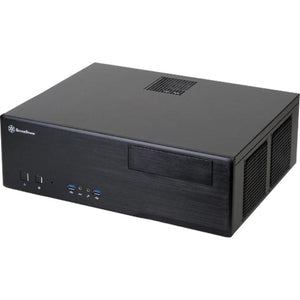Silverstone grandia gd05b usb 3.0 desktop behuizing (zwart | 2x usb-a)