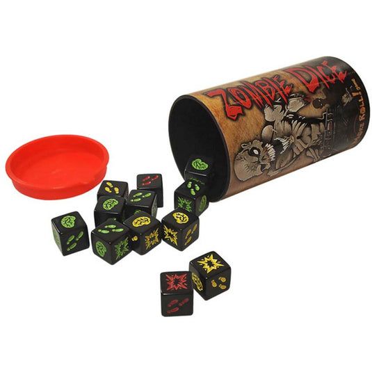 Zombie dice dobbelspel (engels, 2 - 8 spelers, 10 - 20 minuten, vanaf 10 jaar)