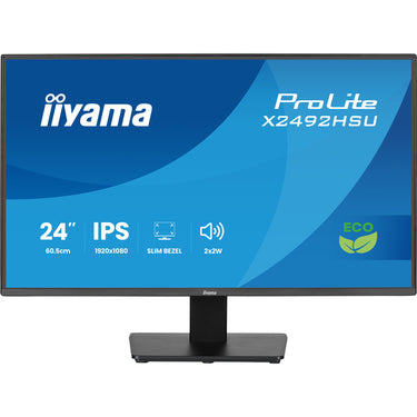 Iiyama prolite x2492hsu-b1 24 monitor (zwart (mat), hdmi, displayport, 2x usb-a)