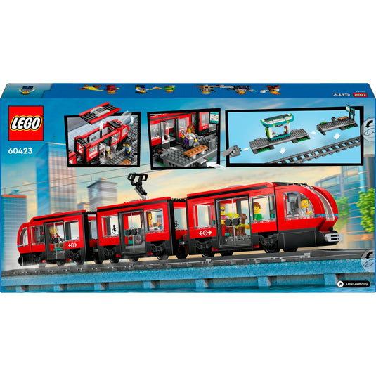 Lego city 60423 stadstram en station