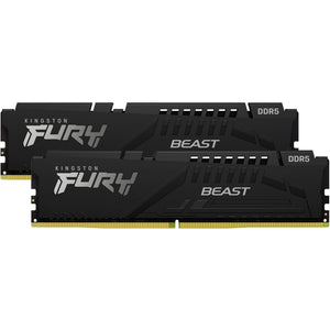 Kingston fury beast 64 gb ddr5-6000 (2x 32 gb) werkgeheugen (zwart, kf560c36bbek2-64, expo)