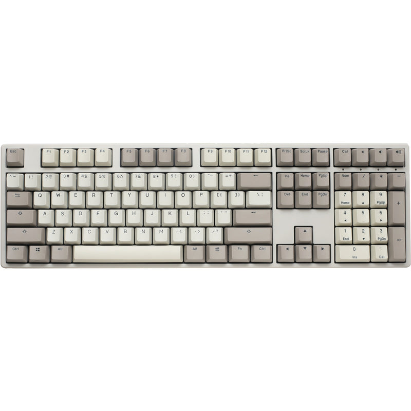 Load image into Gallery viewer, Ducky origin vintage, toetsenbord (grijs, us lay-out, cherry mx silent red, hot swap, pbt double-shot keycaps)
