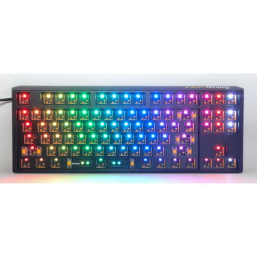 Ducky one 3 tkl ansi layout barebone rgb mechanisch toetsenbord (zwart, us lay-out (qwerty), 80% (tkl), rgb leds, hot swap, barebone)