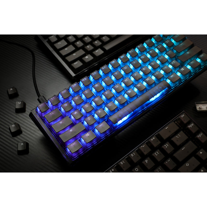 Load image into Gallery viewer, Ducky one 3 mini aura, toetsenbord (zwart, us lay-out, cherry mx brown, 60%, abs double shot, hot swap)
