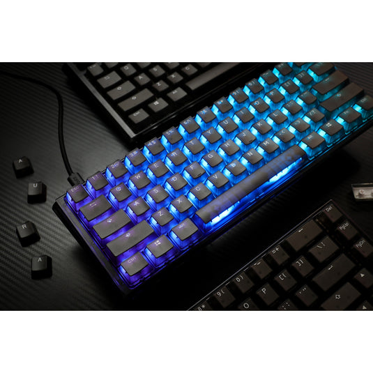 Ducky one 3 mini aura, toetsenbord (zwart, us lay-out, cherry mx brown, 60%, abs double shot, hot swap)
