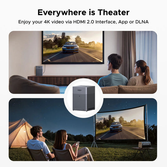 Ugreen nasync dh4300 plus (grijs, 1x 2,5gbe, hdmi, usb-c)