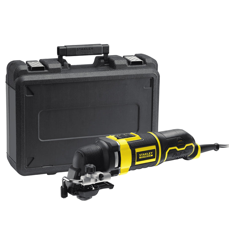 Load image into Gallery viewer, Stanley fatmax 300w oscillerende multitool multifunctioneel gereedschap (geel zwart, met koffer en 20 accessoires)
